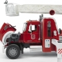 Купить игрушки Пожарная машина Mack с выдвижной лестницей и помпой и свето-звуковым модулем Bruder, 02-821 по цене 6 917 руб. от производителя Bruder, Бренд: Bruder