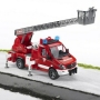 Купить игрушки Mercedes-Benz Sprinter пожарная машина с лестницей и помпой с модулем со световыми и звуковыми эффектами Bruder-, 02-532 по цене 3 260 руб. от производителя Bruder, Бренд: Bruder