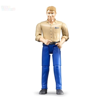 Купить игрушки Фигурка мужчины в голубых джинсах Bruder, 60-006 по цене 774 руб. от производителя Bruder, Бренд: Bruder