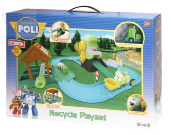 Купить игрушки Robocar Poli Перерабатывающая станция с металлической фигуркой Клини, 83155 по цене 2 540 руб. от производителя Silverlit, Бренд: Poli Robocar