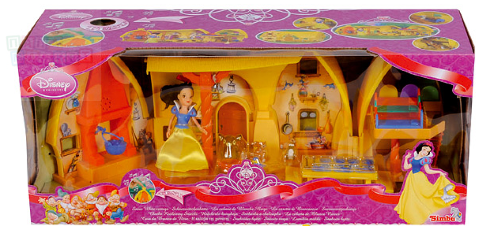 Купить Домик для Белоснежки и гномиков + фигурка Белоснежки 9 см Принцессы Дисней, 5064777 по цене 2 120 руб. от производителя Simba, Бренд: Disney