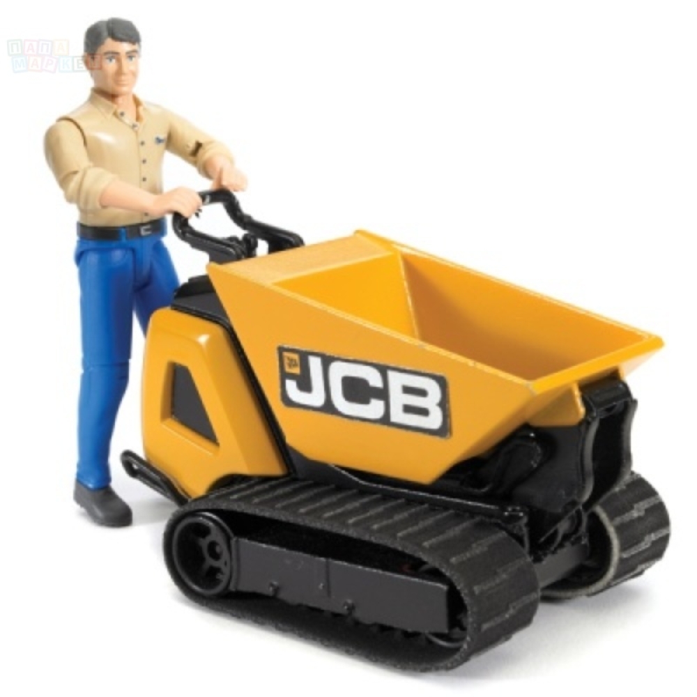 Купить игрушки Гусеничный перевозчик сыпучих грузов JCB Dumpster HTD-5 с рабочим, 62-004 по цене 747 руб. от производителя BRUDER, Бренд: BRUDER