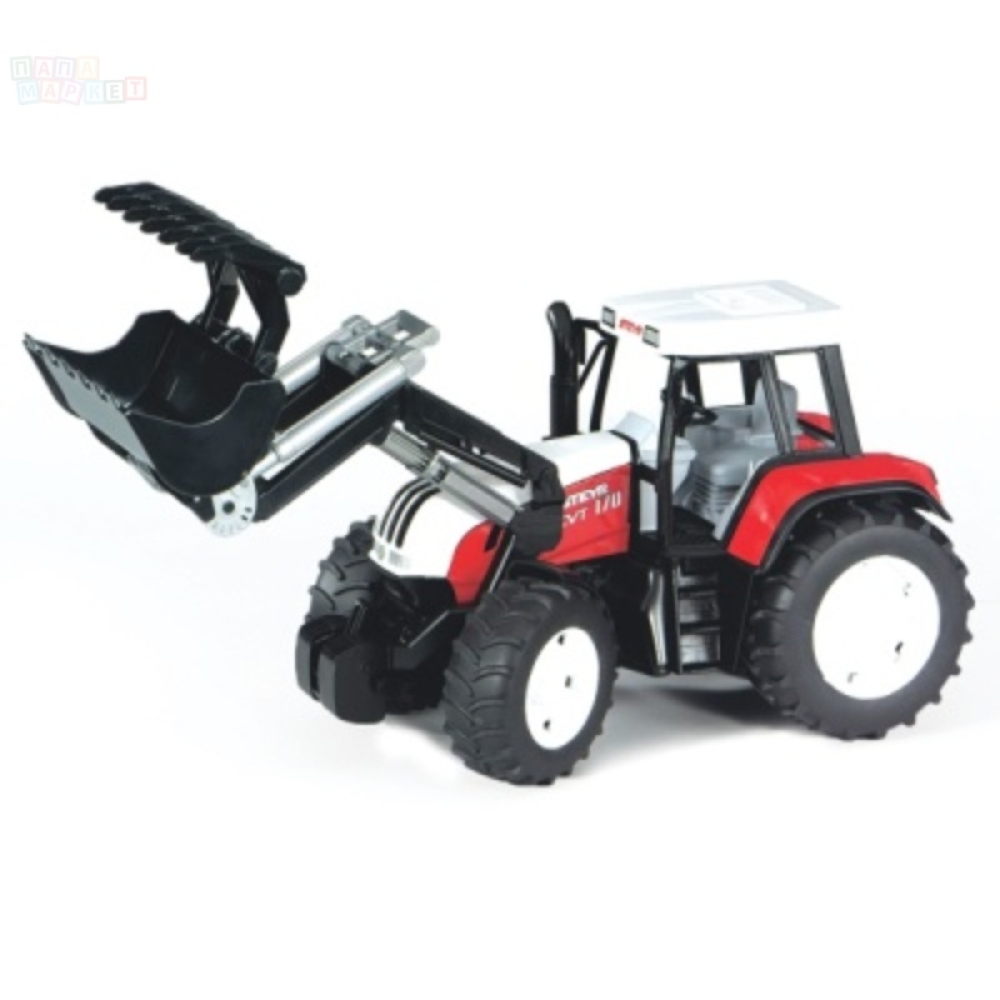Купить игрушки Трактор Steyr CVT 170 с погрузчиком, 02-082 по цене 1 400 руб. от производителя BRUDER, Бренд: BRUDER
