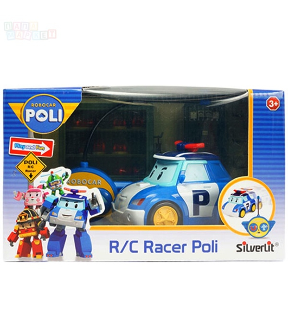 Купить игрушки Поли Robocar Poli машинка на радиоуправлении 15 см, 83187	 по цене 3 010 руб. от производителя Silverlit, Бренд: Poli Robocar