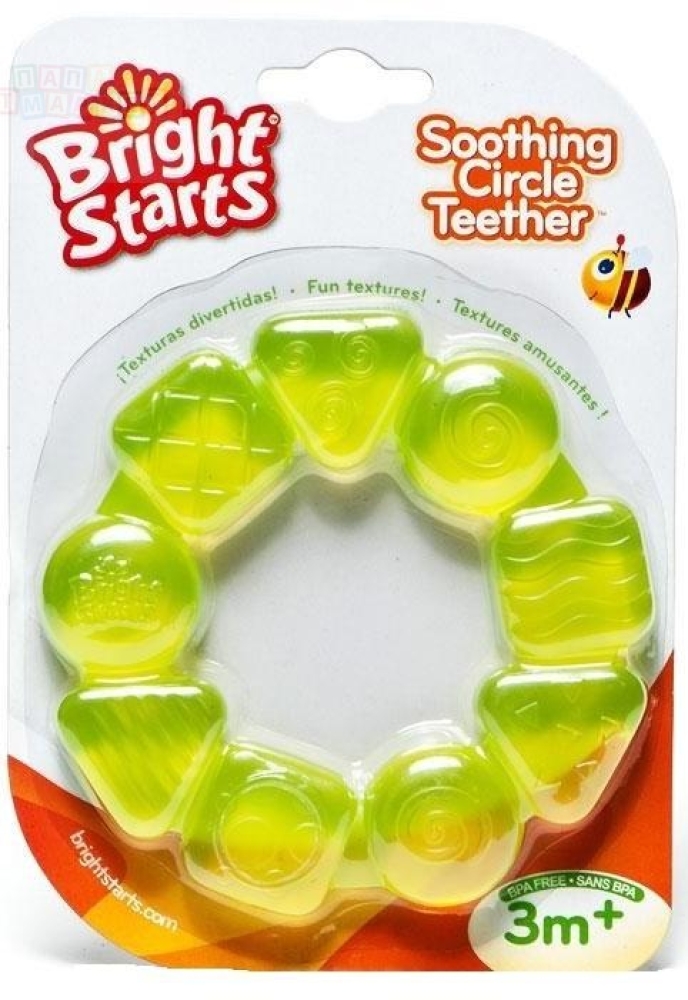 Купить Мягкий прорезыватель Карамельный круг Зеленый, 8258-21 по цене 262 руб. от производителя Bright Starts, Бренд: Bright Starts